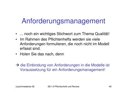 SE1-05-Pflichtenheft und Qualitaetssicherung - schmiedecke.info