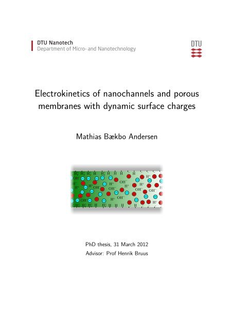 Electrokinetics Of Nanochannels And Porous Membranes With