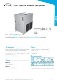 Chiller Units And air-water Heat pumps - Euroconfort