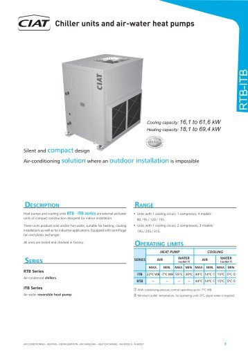 Chiller Units And air-water Heat pumps - Euroconfort