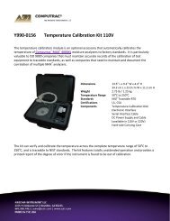 Computrac MAX 4KXL Temperature Calibration Kit 110V Y990-0156
