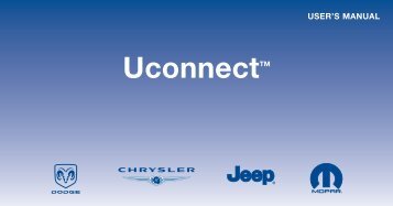 2010 Uconnect User's Manual - Chrysler