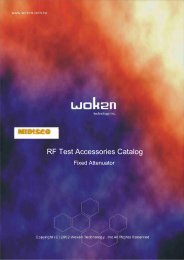 RF Test Accessories Catalog