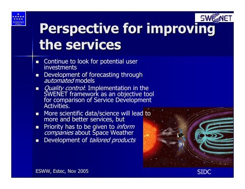 SIDC: Solar Influence Data analysis Center - ESA Space Weather ...