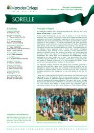 Sorelle Week 6 Term Four - Mercedes College