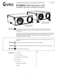 ECOBOX Heat Recovery Unit - VES