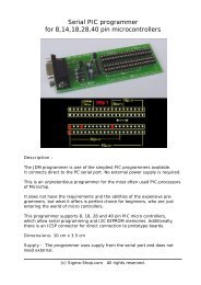Serial PIC programmer for 8,14,18,28,40 pin microcontrollers