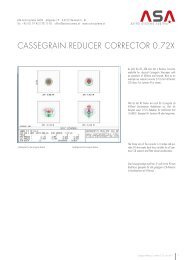 CassegRain ReduCeR CoRReCtoR 0.72x - Astro Systeme Austria