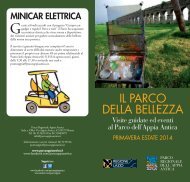PROGRAMMA PRIMAVERA - ESTATE 2013 - Parco Appia Antica