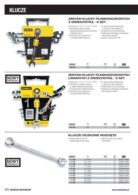 KATALOG NARZÄDZI - Stanley