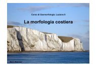 La morfologia costiera (file pdf) - Scuola di Scienze Ambientali