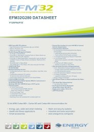 EFM32G280 DATASHEET - F128/F64/F32 - Energy Micro