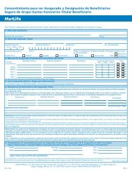 Consentimiento para ser Asegurado y DesignaciÃ³n de ... - MetLife