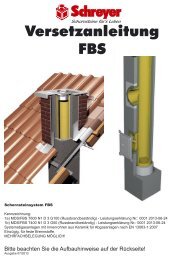 Versetzanleitung FBS - Schornsteinwerk Schreyer GmbH