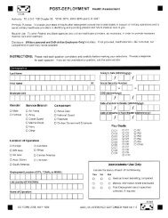 DD 2796, Post-Deployment Health Assessment. This form has not ...