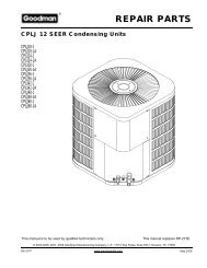 CPLJ 12 SEER Condensing Units