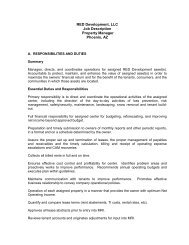 General Manager Job Description - Red Development LLC