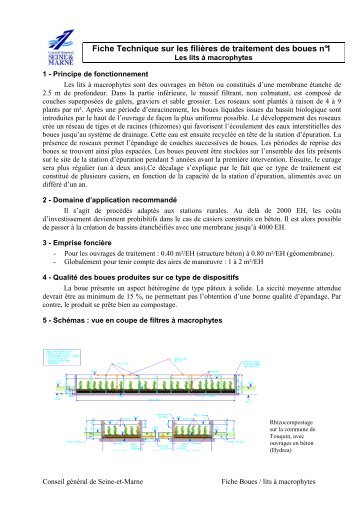 Fiche Technique boues nÂ°1 lits Ã  macrophytes - Site de l'eau en ...