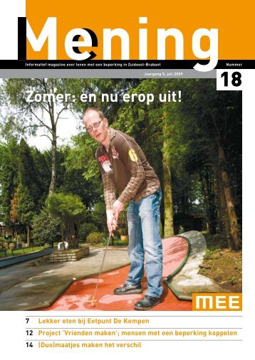 Zomer: en nu erop uit! - MEE Zuidoost Brabant