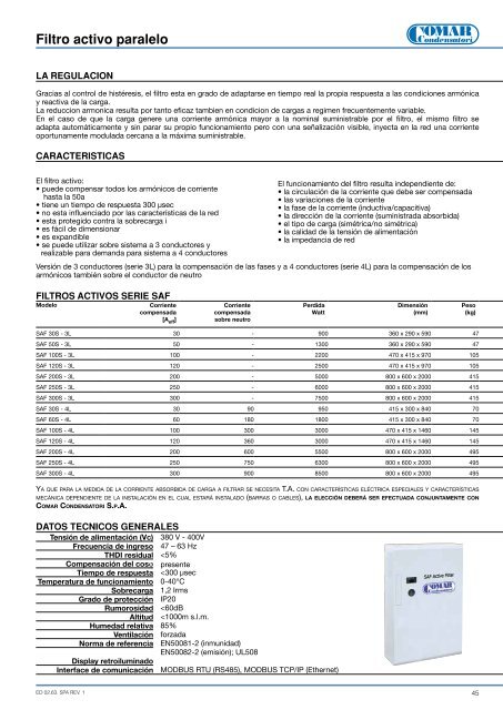 Condensadores y equipos para la correcciÃ³n del factor de potencia ...