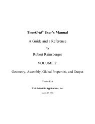 TrueGrid ® User's Manual, Volume 2