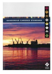 Dangerous Cargoes Standard - Fremantle Ports