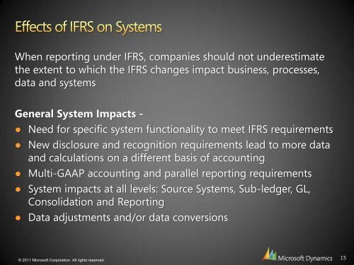 IFRS for Microsoft Dynamics AX - 6 Gen