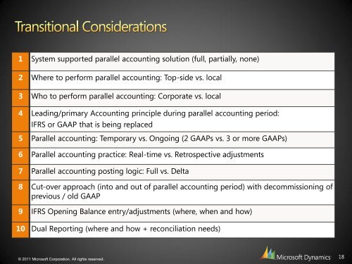 IFRS for Microsoft Dynamics AX - 6 Gen