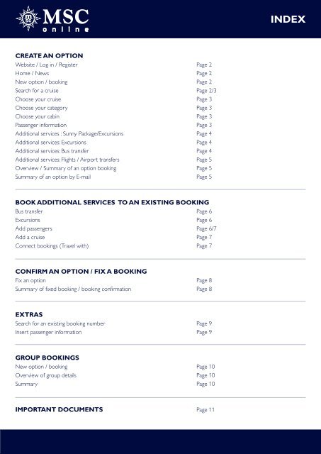 Download PDF - MSC Kreuzfahrten