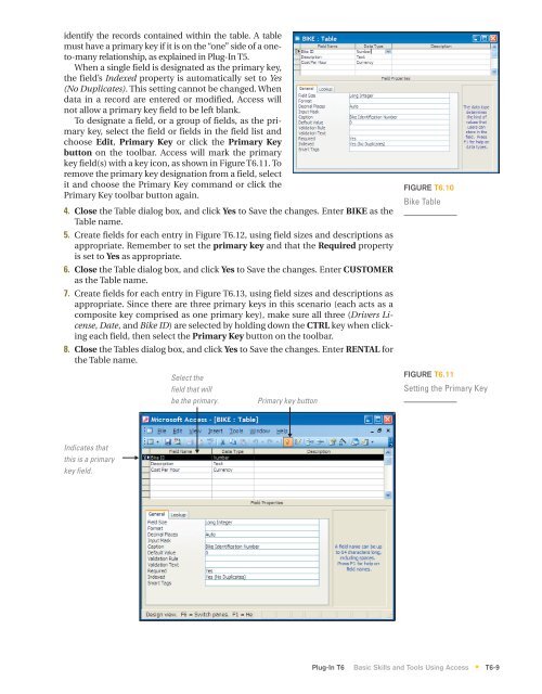 T6 Basic Skills and Tools Using Access - Computer and Information ...