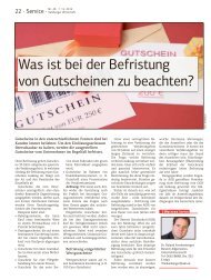 Was ist bei der Befristung von Gutscheinen zu beachten?