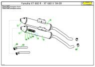 Yamaha XT 660 R - XT 660 X '04-09 - Arrow Special Parts