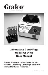 Laboratory Centrifuge Model GF614B User Manual - GF Health ...