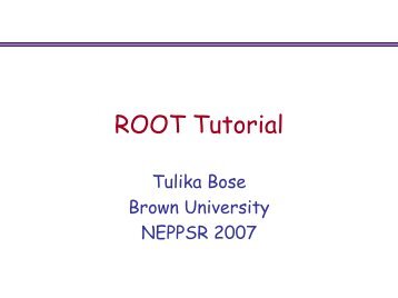 ROOT Tutorial