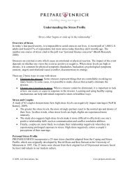 Personal Stress Profile in the Customized Version ... - Prepare-Enrich