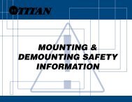 MOUNTING & DEMOUNTING SAFETY INFORMATION - Titan