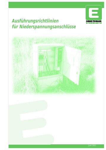 Ausführungsrichtlinien für Niederspannungsanschlüsse