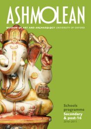 Schools programme Secondary & post-16 - The Ashmolean Museum