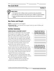 Key Terms and People Section Summary - The Country School