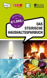 das steirische haushaltssparbuch - Wasserwirtschaft - Steiermark