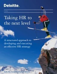 Taking HR to the next level - Deloitte