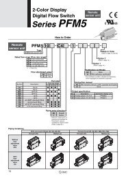 2-Color Display Digital Flow Switch Series PFM5 - SMC ETech