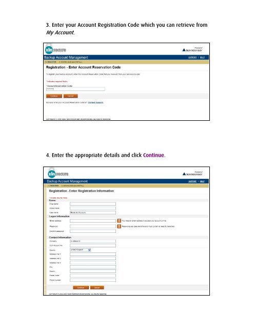 XLN Secure Backup Setup Guide - XLN Telecom