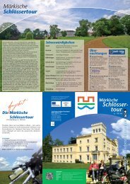 Märkische Schlössertour - Tourismusverband Seenland Oder-Spree ...