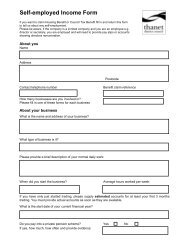 Self-employed Income Form - Thanet District Council