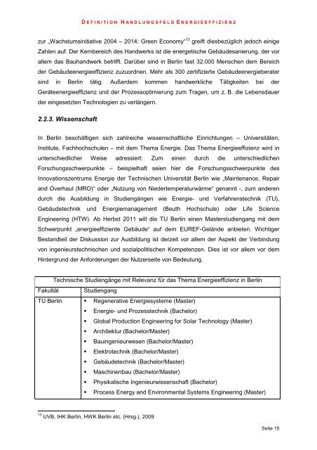 Energieeffizienz in Gebäuden und in Industrie und Gewerbe