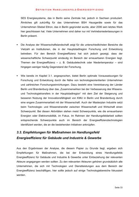 Energieeffizienz in Gebäuden und in Industrie und Gewerbe