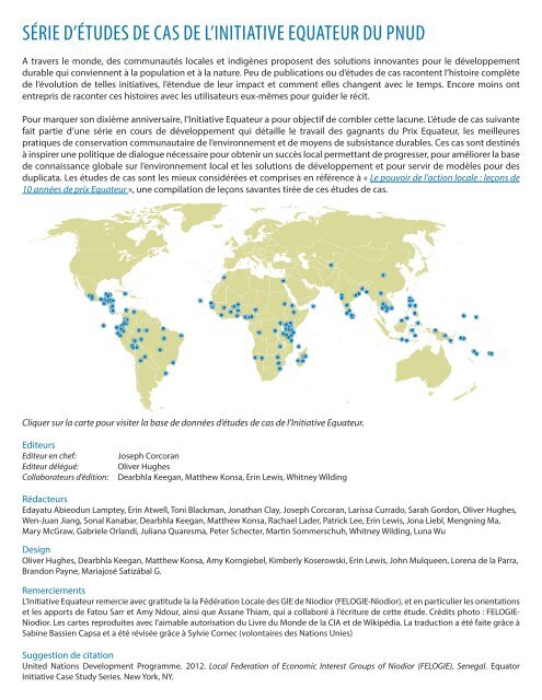 la fédération locale des gie de niodior (felogie ... - Equator Initiative