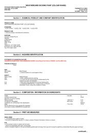 Chemwatch Australian MSDS 21-6993 - Wattyl