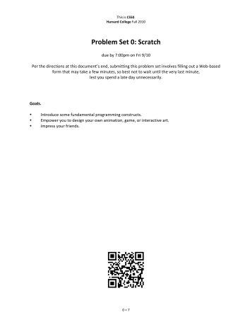 Problem Set 0: Scratch - This is CS50.